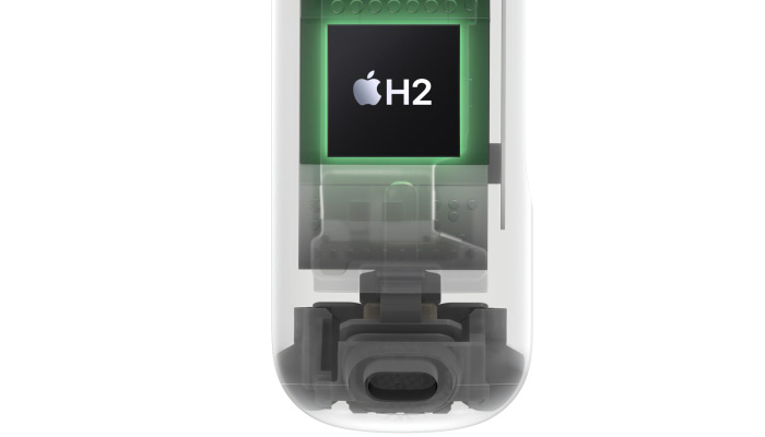 Heart of the earphones, H2 chip