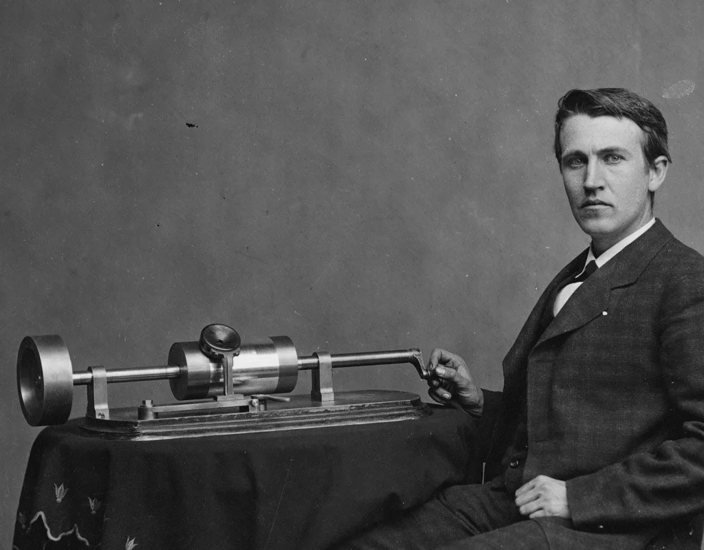 Edison with the Phonograph