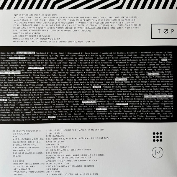 Vinyl Record Twenty One Pilots – Blurryface (10 Year Anniversary Burgundy Splatter) - 2LP - img.3
