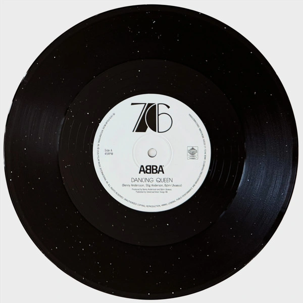 Vinyl Record ABBA - Dancing Queen (Black w/ Sparkles, 50th Anniversary) LP - img.6