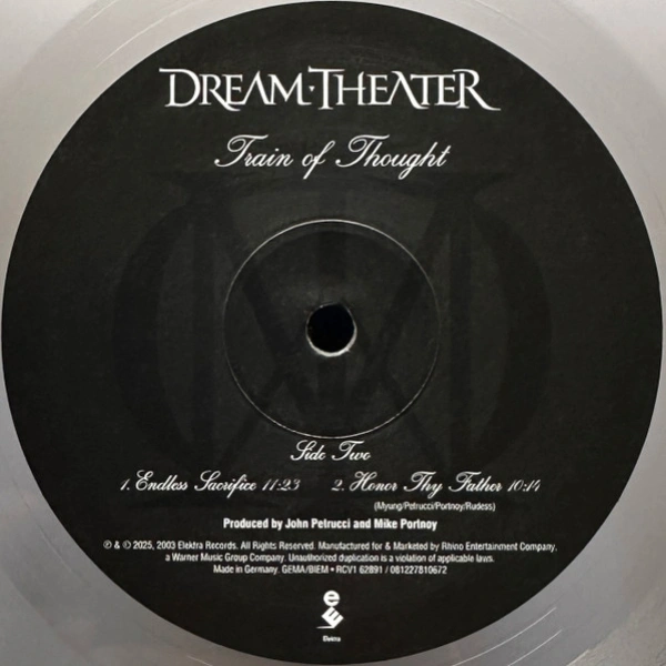 Vinyl Record Dream Theater - Train Of Thought (Clear) - 2LP - img.3