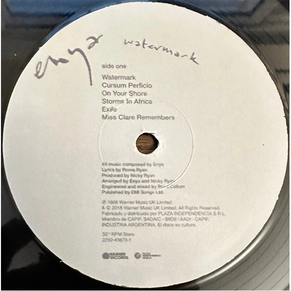 Vinyl Record Enya – Watermark LP - img.5