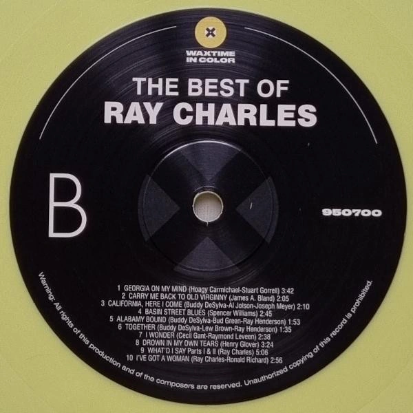 Vinyl Record Ray Charles – The Best Of Ray Charles (Yellow) LP - img.3