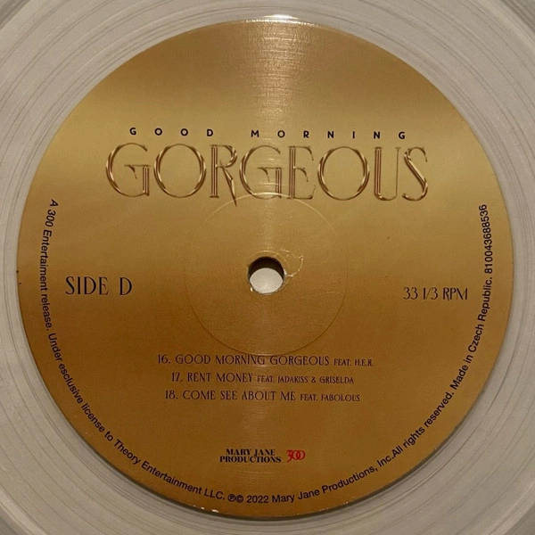 Vinyl Record Mary J. Blige - Good Morning Gorgeous (Deluxe Clear) - 2LP - img.7