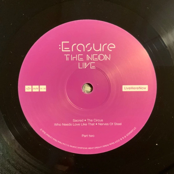 Vinyl Record Erasure - The Neon Live - 3LP - img.15