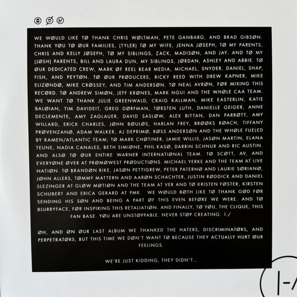 Vinyl Record Twenty One Pilots – Blurryface (10 Year Anniversary Burgundy Splatter) - 2LP - img.4