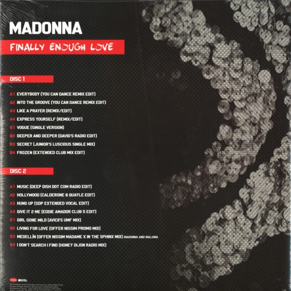 Vinyl Record Madonna - Finally Enough Love (Red, Limited) - 2LP - img.3