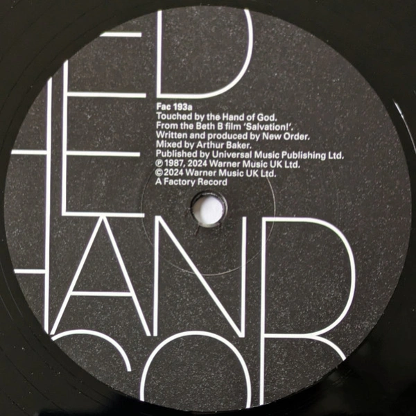 Vinyl Record New Order - Touched By The Hand Of God LP - img.3
