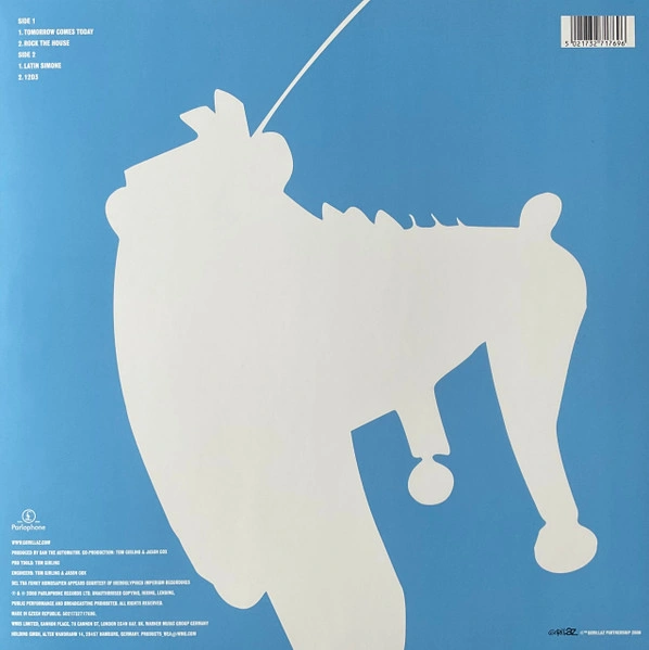 Vinyl Record Gorillaz – Tomorrow Comes Today - White & Blue - LP - img.1