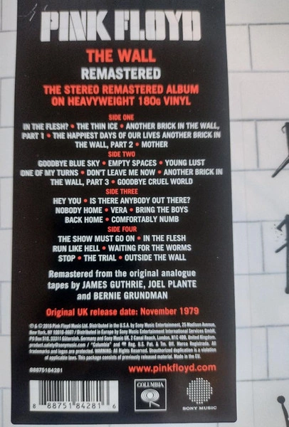 Vinyl Record Pink Floyd – The Wall - 2LP - img.2