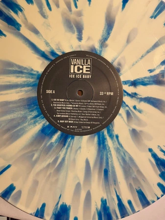 Vinyl Record Vanilla Ice – Ice Ice Baby - White & Blue Splatter LP - img.1