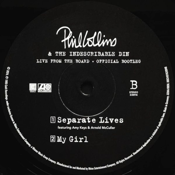Vinyl Record Phil Collins – Live From The Board - Official Bootleg LP - img.5