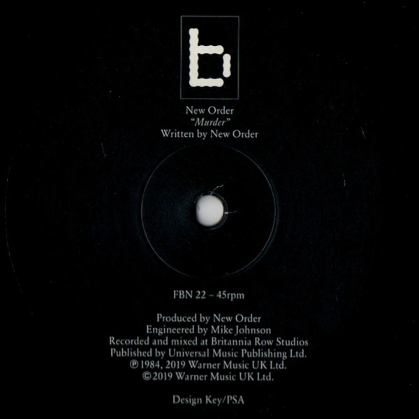 Vinyl Record New Order - Murder (Remastered edition) LP - img.3
