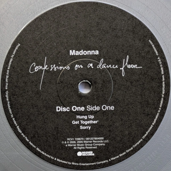 Madonna - Confessions On A Dance Floor (Silver) - 2LP - img.4