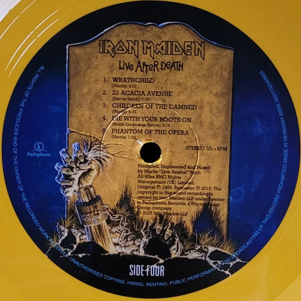 Vinyl Record Iron Maiden - Live After Death (Yellow & Blue) (RSD) - 2LP - img.8