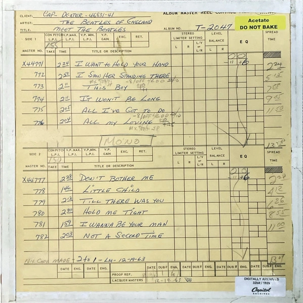 Vinyl Record The Beatles – Meet The Beatles! LP - img.2