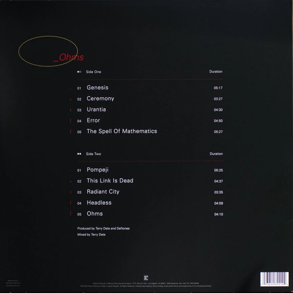 Vinyl Record Deftones – _Ohms - LP - img.1