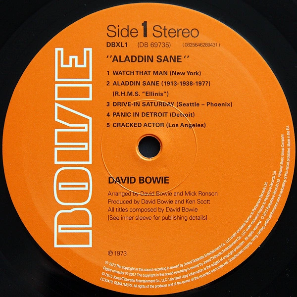 Vinyl Record David Bowie - Aladdin Sane - LP - img.3