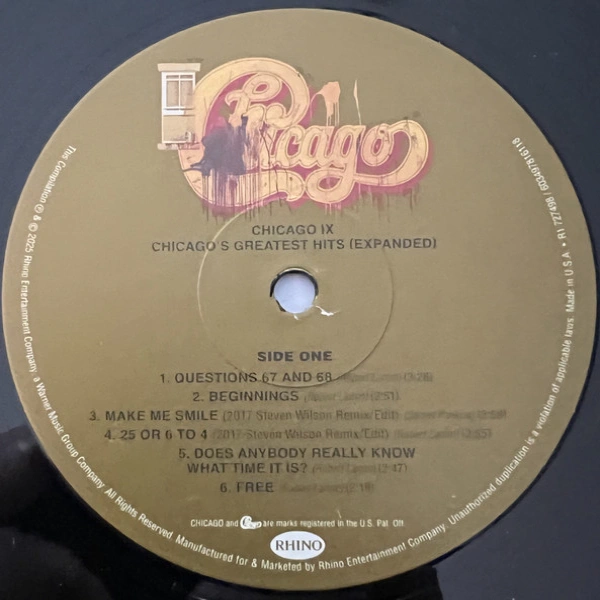 Vinyl Record Chicago – Chicago IX 50th Anniversary Expanded Greatest Hits - 2LP - img.4