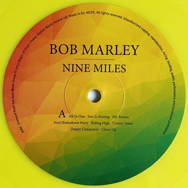 Vinyl Record Bob Marley - Nine Miles (Limited Edition Yellow) LP - img.3