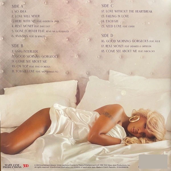 Vinyl Record Mary J. Blige - Good Morning Gorgeous (Deluxe Clear) - 2LP - img.1