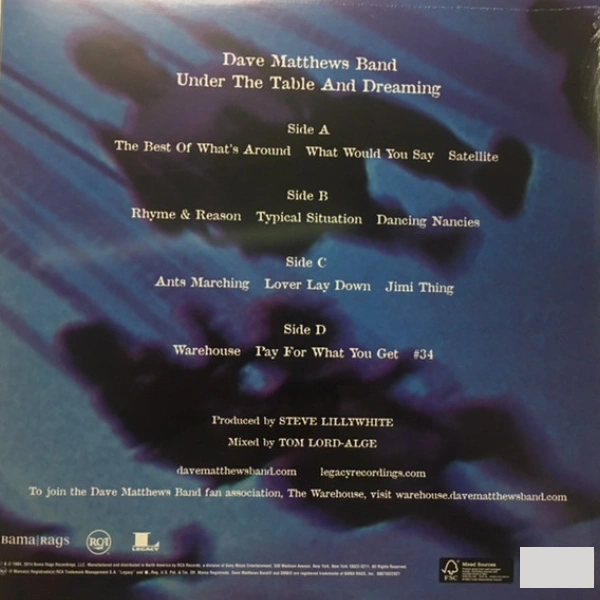 Vinyl Record Dave Matthews Band - Under The Table And Dreaming - 2LP - img.1