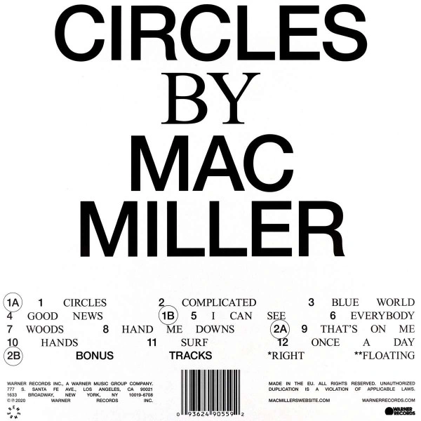 Vinyl Record Mac Miller – Circles - 2LP - img.1