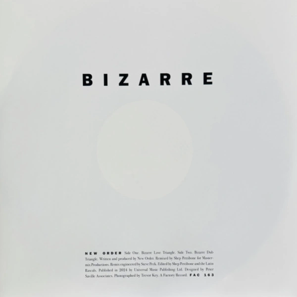 Vinyl Record New Order - Bizarre Love Triangle LP - img.5