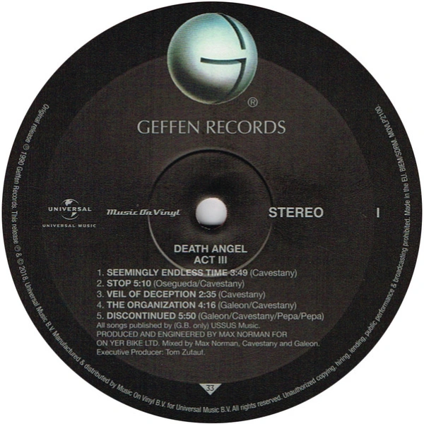 Vinyl Record Death Angel - Act III (Limited Edition Red Translucent) LP - img.3