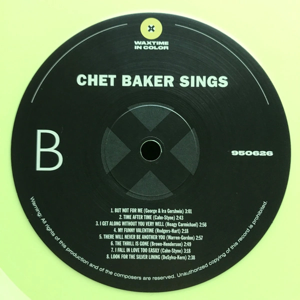 Vinyl Record Chet Baker – Chet Baker Sings (Yellow) LP - img.5