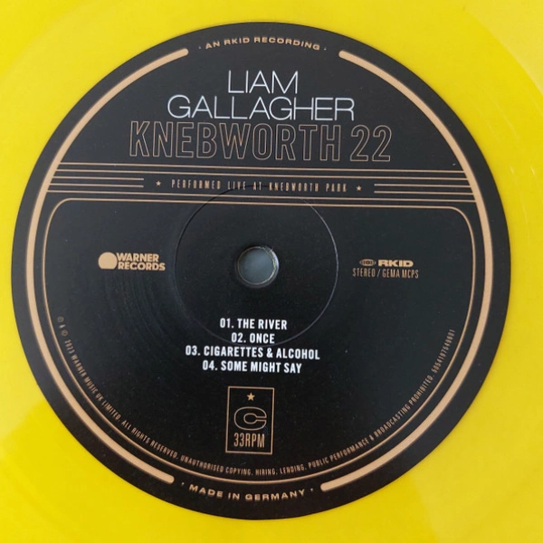 Vinyl Record Liam Gallagher - Knebworth 22 (Yellow) - 2LP - img.5