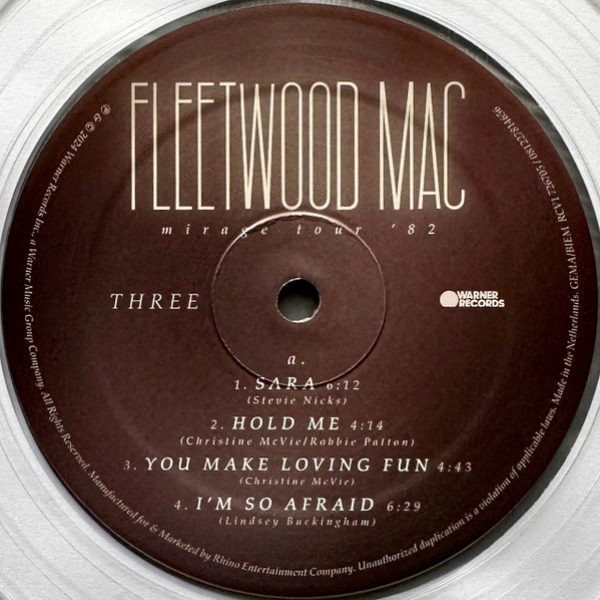 Vinyl Record Fleetwood Mac – Mirage Tour '82 (Clear) - 3LP - img.12