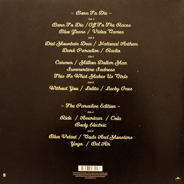 Vinyl Record Lana Del Rey – Born To Die - The Paradise Edition - LP - img.1