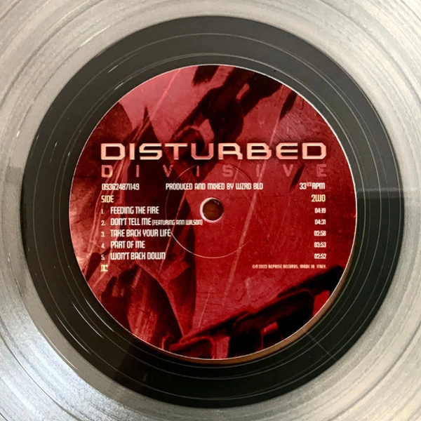 Vinyl Record Disturbed - Divisive (Clear Vinyl) LP - img.7