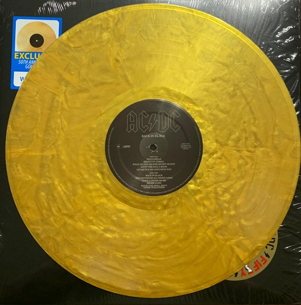 Vinyl Record AC/DC Back In Black (Coloured Gold) LP - img.2