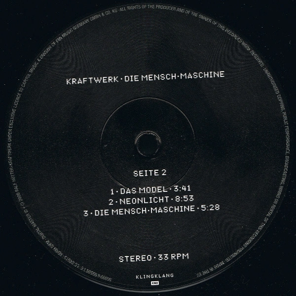 Vinyl Record Kraftwerk - Die Mensch Maschine LP - img.3
