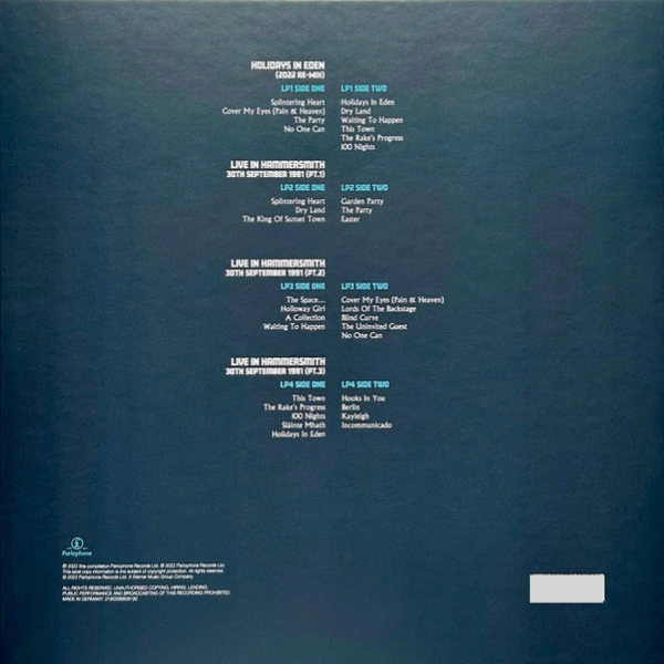 Vinyl Record Marillion – Holidays In Eden (Deluxe Edition) - 3LP - img.1