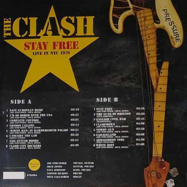 Vinyl Record The Clash – Stay Free - Live In NYC 1979 - LP - img.1