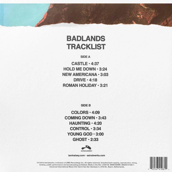 Vinyl Record Halsey – Badlands - Blue - LP - img.1