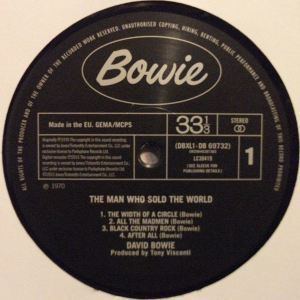 Vinyl Record David Bowie - The Man Who Sold The World - img.3