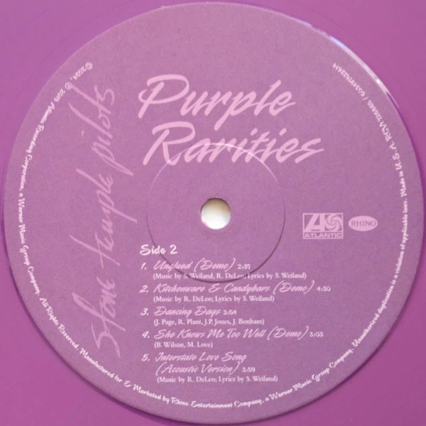 Vinyl Record Stone Temple Pilots – Purple Rarities (Purple) (BLACK FRIDAY) LP - img.4