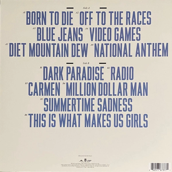 Vinyl Record Lana Del Rey – Born To Die - LP - img.1