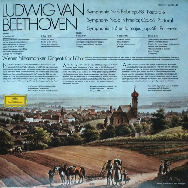 Vinyl Record Beethoven, Wiener Philharmoniker, Karl Bohm – Symphonie Nr. 6 "Pastorale" - LP - img.1
