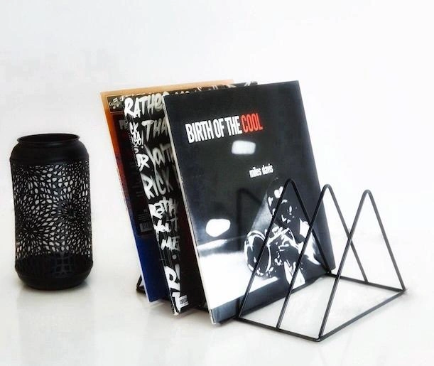 Vinyl record stand MJI Audio Vinyl Records Holder R25A Black - img.8
