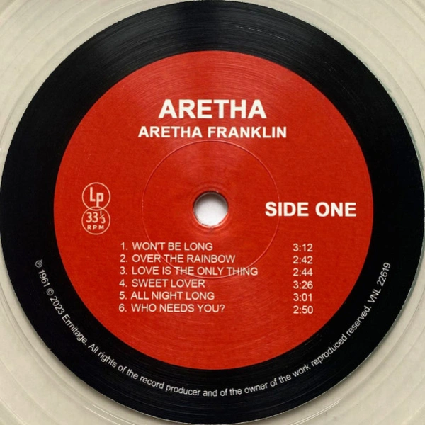 Vinyl Record Aretha Franklin With The Ray Bryant Combo – Aretha Franklin (Clear) LP - img.4