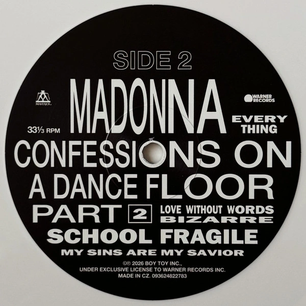 Vinyl Record Madonna - Confessions II (White) LP - img.2