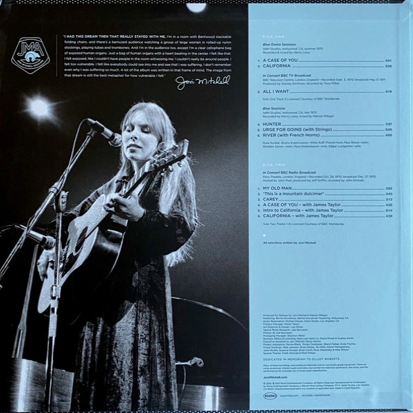 Vinyl Record Joni Mitchell - Blue Highlights Demos Outttakes Live LP - img.1