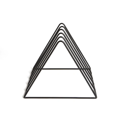 Vinyl record stand MJI Audio Vinyl Records Holder R25A Black - img.4