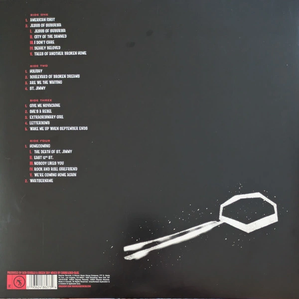 Vinyl Record Green Day – American Idiot 20 - Red & Black Splatter 2LP - img.1