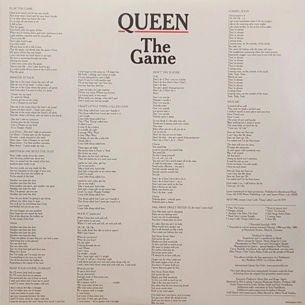 Vinyl Record Queen – The Game - LP - img.2